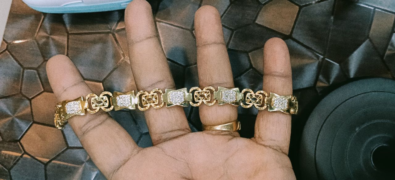 Gold and Diamond Bracelet view 2