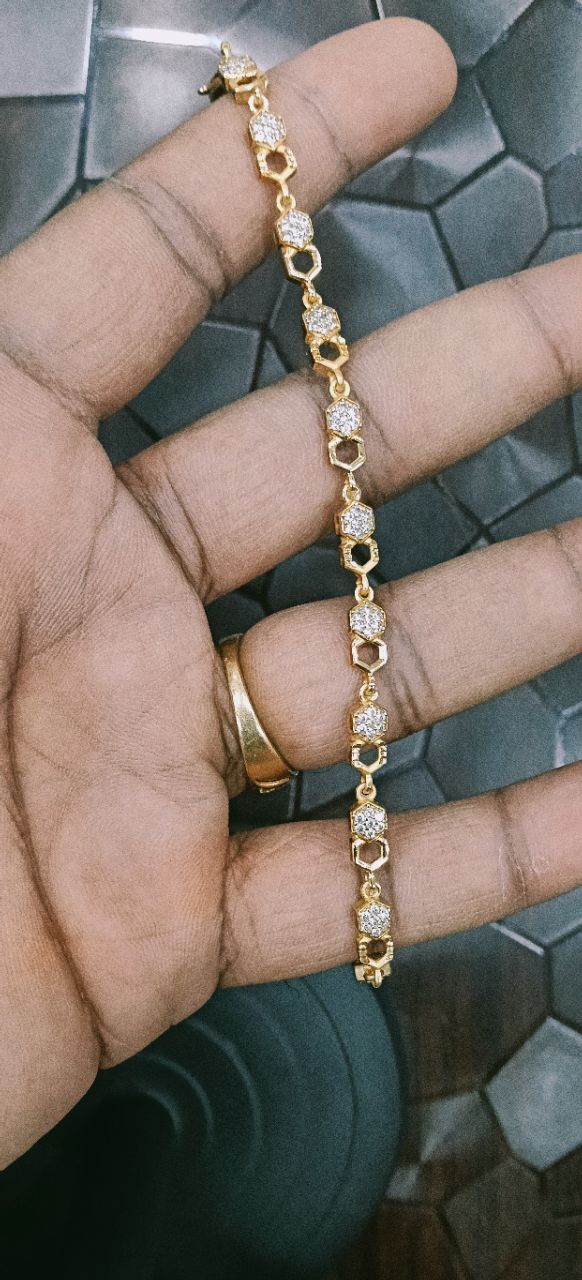 Designer Gold Bracelet view 2