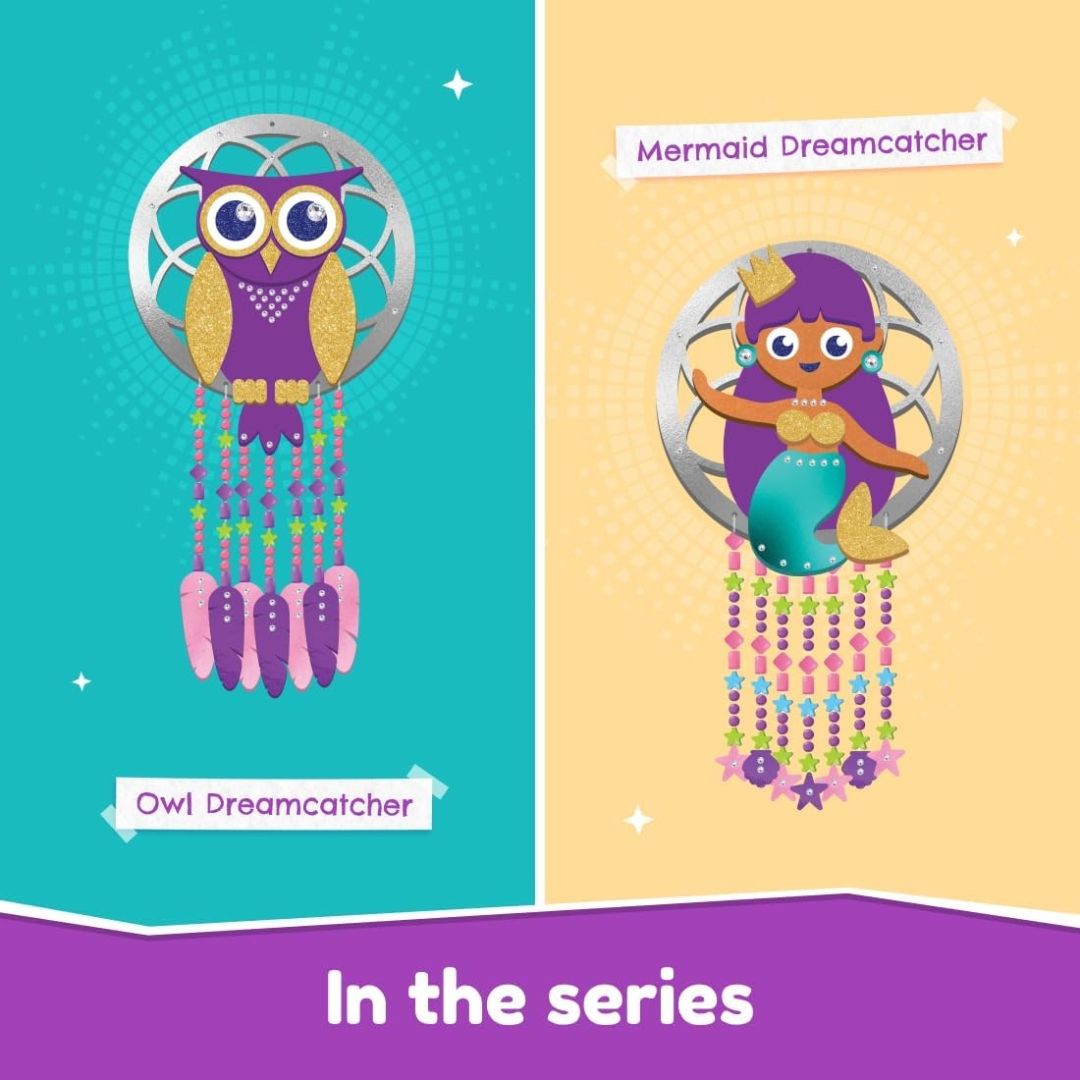 Bloomingo DIY Mermaid Dreamcatcher Craft Kit – Creative & Engaging Gift for Kids | Develop Fine Motor Skills, Learn Crafting | Explore Imagination | Fun Craft Activity | Ages 4+ view 4