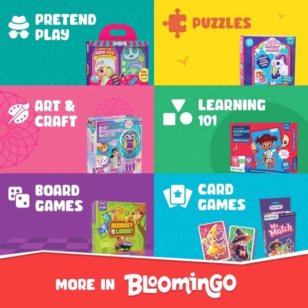 Bloomingo 123 Ride with Animals : Hands-On Counting, Number Recognition & Early Math for Kids | 50+ Engaging Pieces, Flashcards & Activity Sheets | Educational Matching Game for Kids Ages 3+ view 5