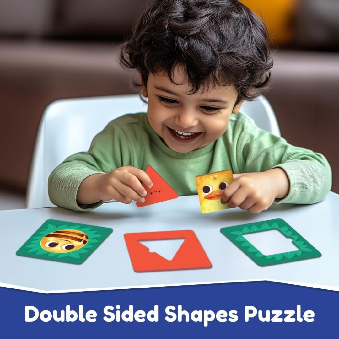 Bloomingo Shapes and Colours on My Farm : Interactive Puzzle with 20+ Pieces, Matching Cards & Activity Sheet | Fun & Educational STEM Toy for Kids Ages 3+ | Develops Early Math & Cognitive Skills view 9