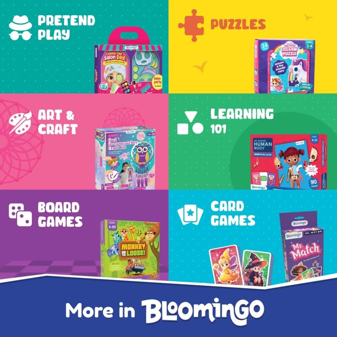 Bloomingo Shapes and Colours on My Farm : Interactive Puzzle with 20+ Pieces, Matching Cards & Activity Sheet | Fun & Educational STEM Toy for Kids Ages 3+ | Develops Early Math & Cognitive Skills view 12