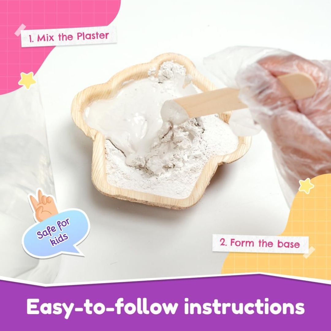 Bloomingo Art & Craft Kit for Ages 5+ - Mosaic Marvels DIY Craft Kit - Delicious Desserts | Easy-to-follow instructions | DIY kit for kids | 3-in-1 pack | Mosaic Art | Desserts | Cupcake | Popsicle | Ice cream cone | Slow-drying plaster | Areca-leaf moulds | Mosaic tiles | DIY wall hangings | Create and decorate view 4