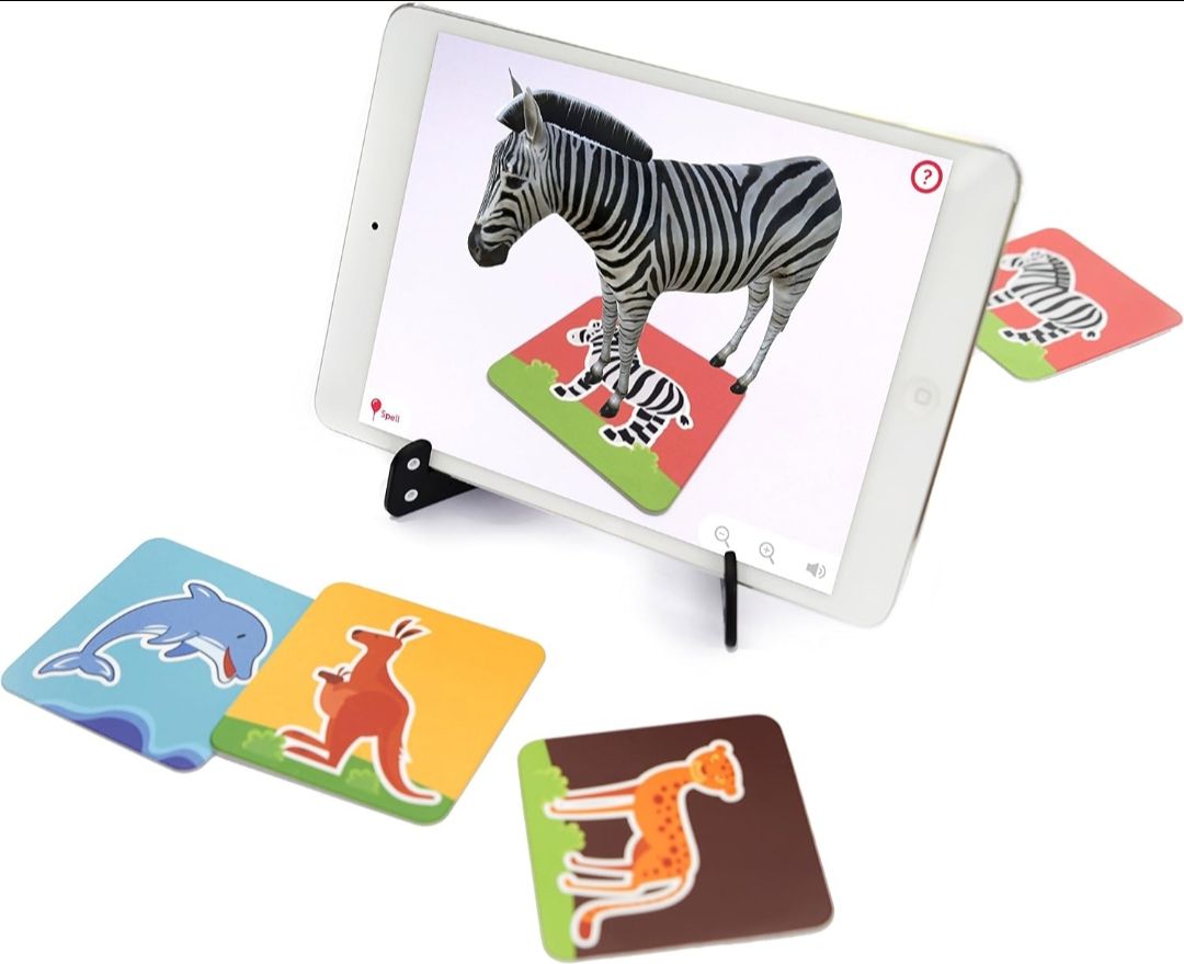 PlayShifu Safari 60 Animal Flashcards for Kids - 4D Educational iOS and Android Augmented Reality Based Fun Learning, Interactive Game ( 2-10 years, Multicolor view 4