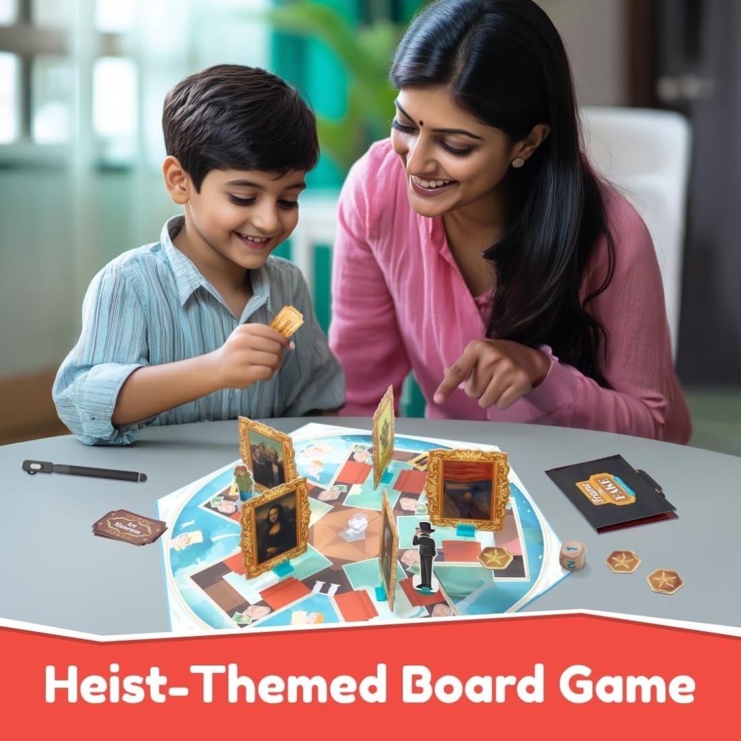 Bloomingo Board Game - Frame the Fake: Thrilling Art Heist Adventure Game for Kids & Adults; Identify Fake Paintings; Outsmart The Other Players To Win Perfect Gift for Ages 8, 9, 10, 11, 12 & More view 2