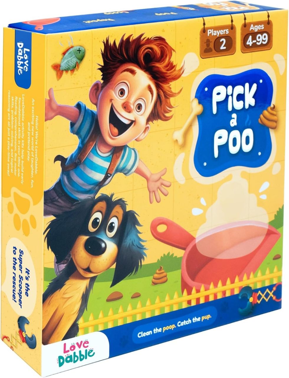 Strategic Board Games for Kids and Family | Pick A Poo - LoveDabble | Party Night Games for Adults | Family Night Board Games | 2 Players | Birthday Gift for Boys and Girls