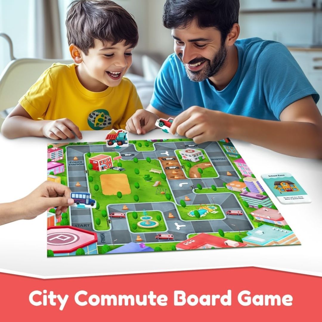 Bloomingo Chaos Commute Strategy Board Game – Exciting Family Time | Gift for Kids | Develop Planning, Decision-, Problem-Solving & Critical Thinking | Fun Traffic Adventure Game | Ages 4+ view 2