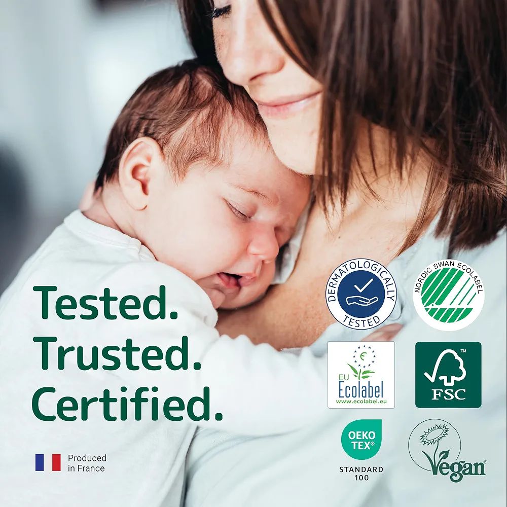 Bambo Nature Premium Baby Tape Diapers for Premature Baby XXS Size (1-3 Kgs) - Super Absorbent, Breathable, Extra Soft, Dermatologically Tested, Hypoallergenic Nappies With Wetness Indicator, 24 Count (White, XXS, 24.00, count) view 7