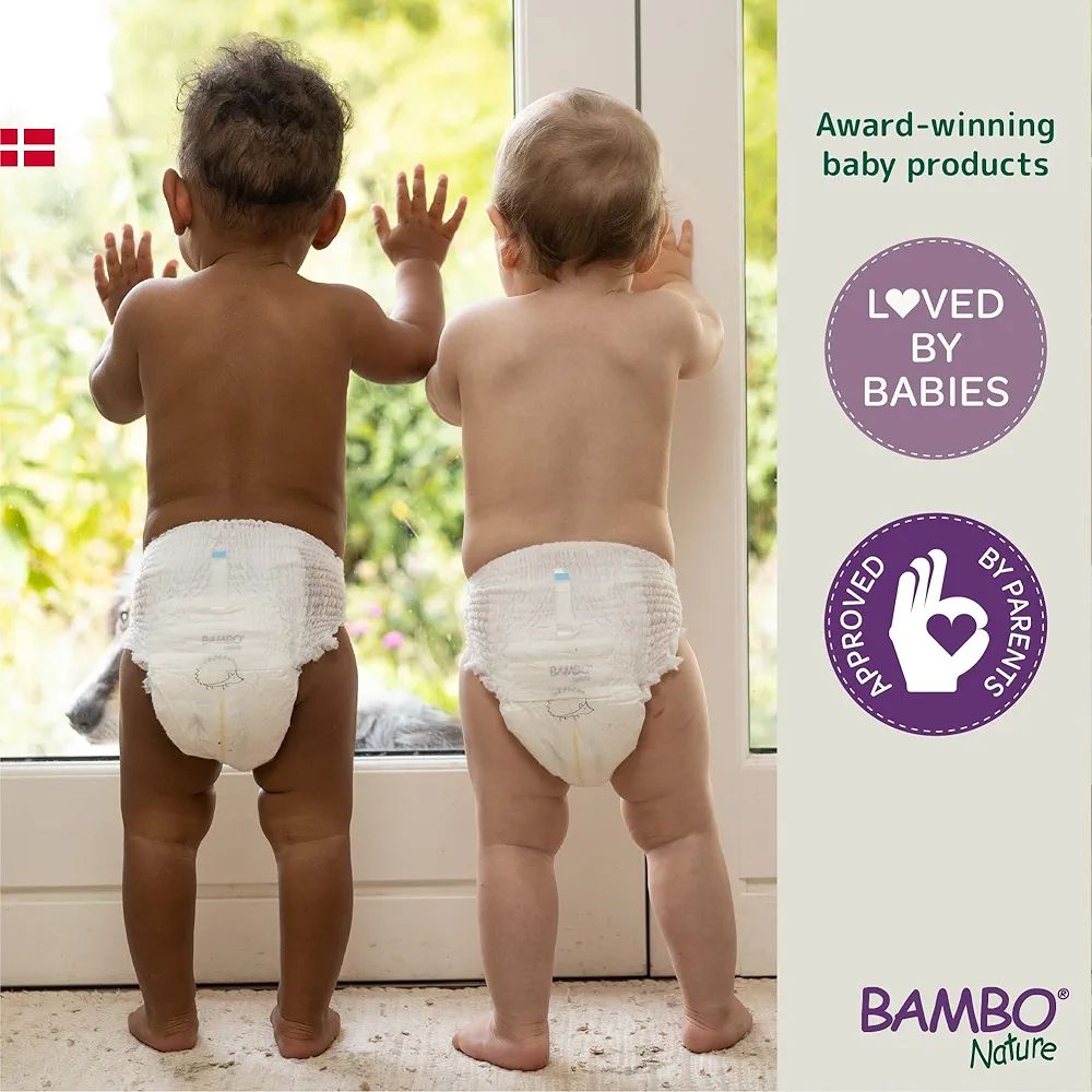 Bambo Nature Premium Baby Pants Diapers for Kids XL Size (11-17 Kgs), Super Absorbent, Breathable, Extra Soft, Dermatologically Tested, Hypoallergenic Toddler Nappies With Wetness Indicator, 19 Count view 7