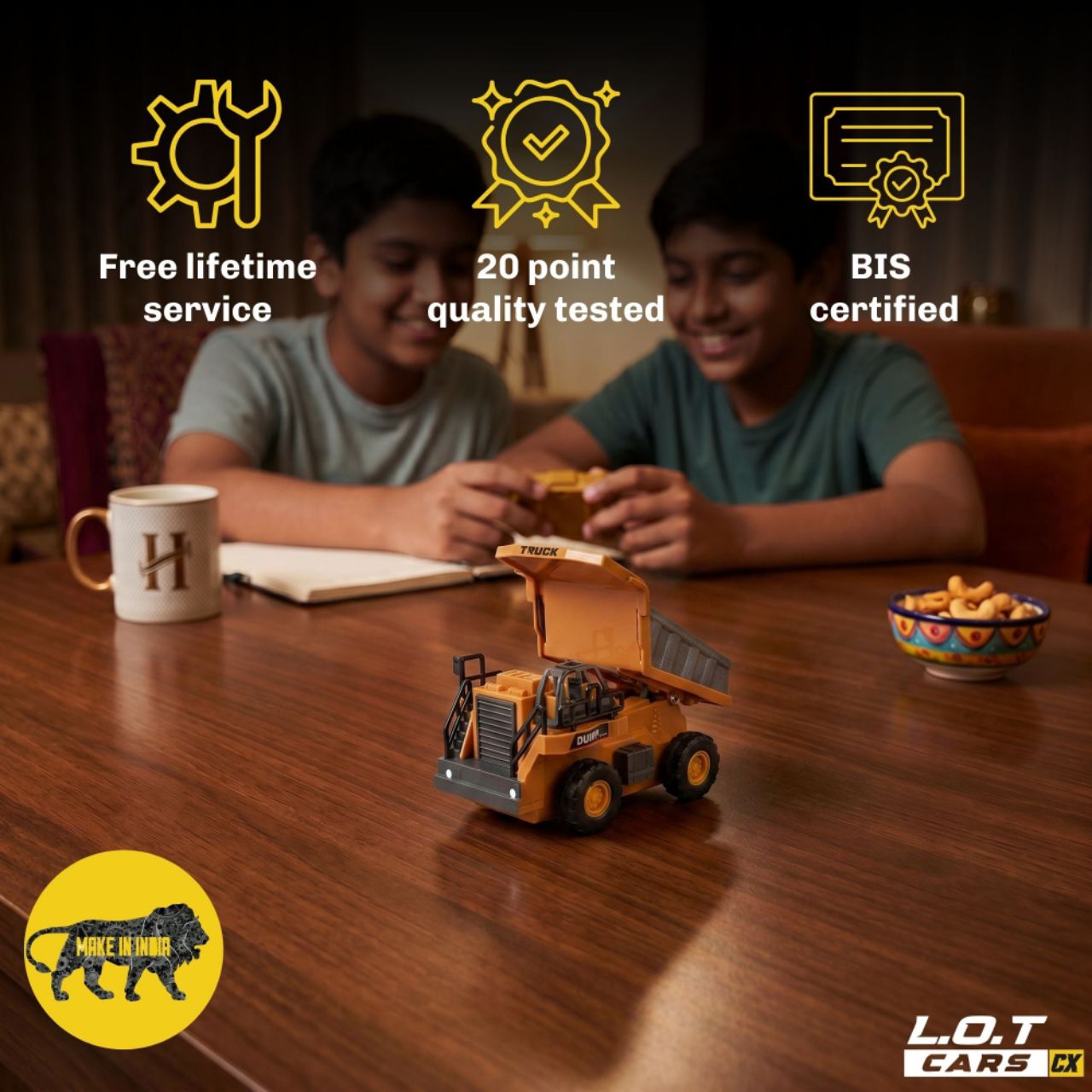 L.O.T Cars Rumble - 1:64 Scale Tabletop RC Dumptruck view 6
