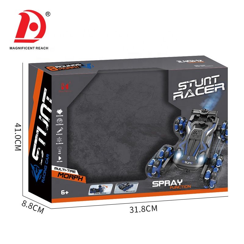 Toys 8-Wheel RC Stunt Car with Gesture Watch Sensor
360 Degree Rotation, Smoke Spray Effect, LED Lights, 2.4GHz Control, Kids & Teens view 4