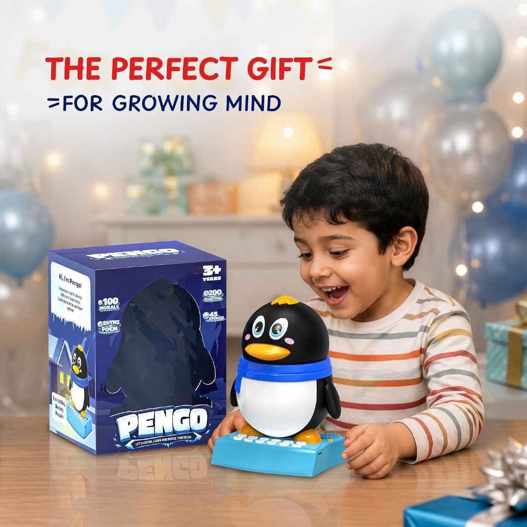 Pengo the Dancing Penguin & Musical Toy for Kids - Storytelling, Learning & Rhymes - Rechargeable Bluetooth Speaker, Record & Playback - Educational Gift for Boys & Girls 3+ Years (Blue) view 7