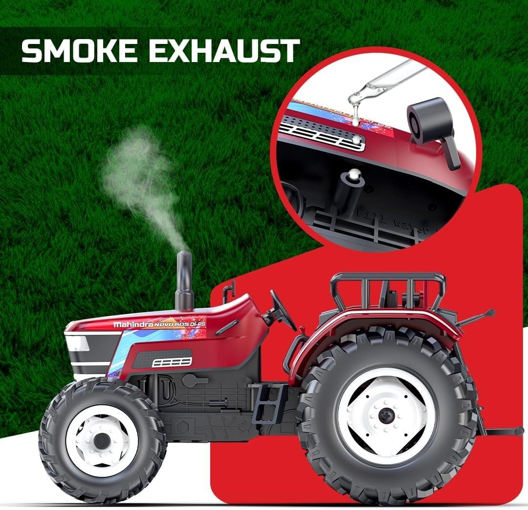 Mirana Mahindra NOVO RC Tractor Toy for Kids | Remote Controlled Truck | Type-C USB Rechargeable | Original Licensed Model Vehicle | Gift for Boys & Girls 3+ Years (NOVO) view 2