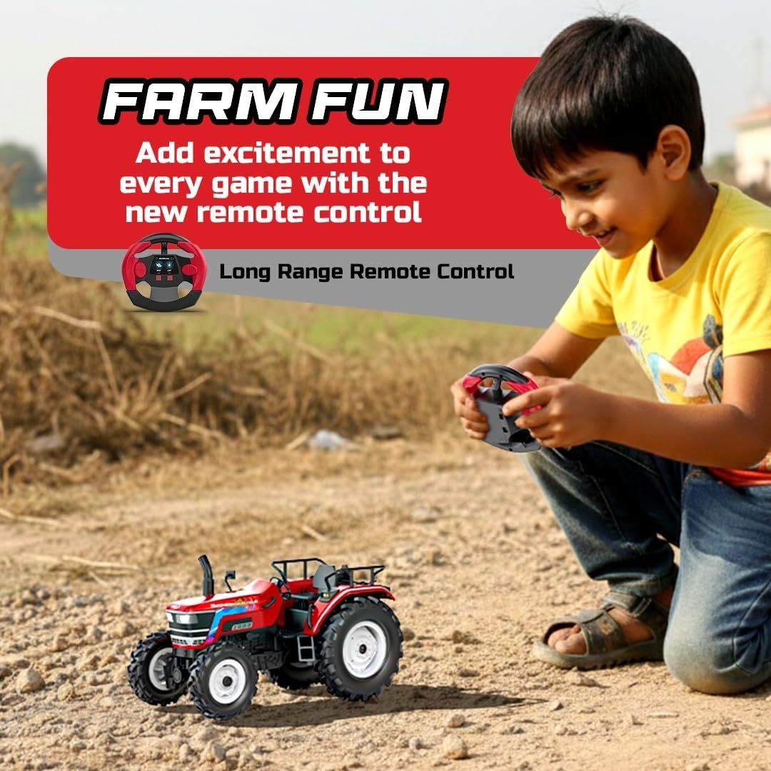 Mirana Mahindra NOVO RC Tractor Toy for Kids | Remote Controlled Truck | Type-C USB Rechargeable | Original Licensed Model Vehicle | Gift for Boys & Girls 3+ Years (NOVO) view 7