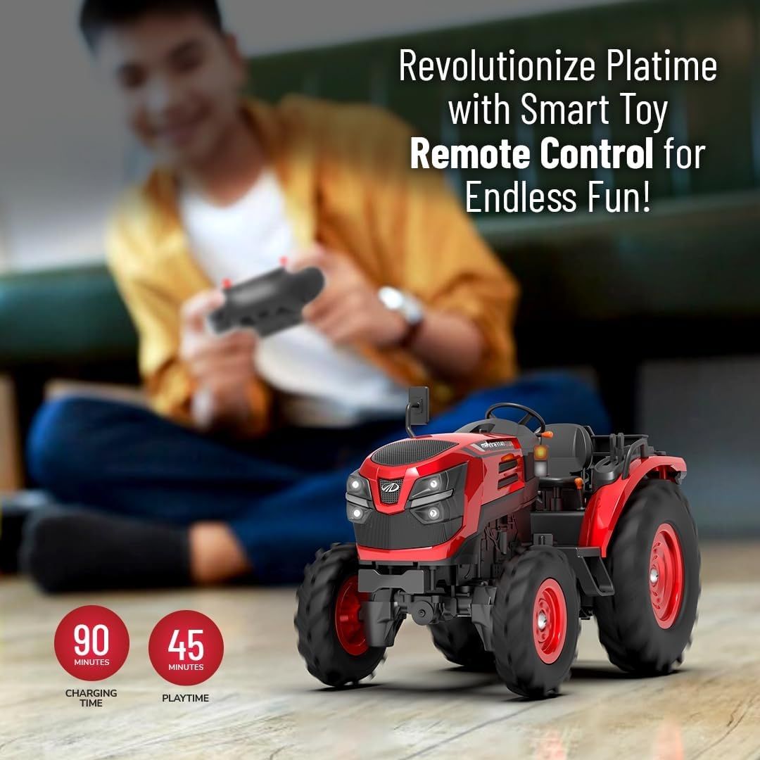 Mirana Mahindra OJA RC Tractor Toy for Kids | Remote Controlled Truck | Type-C USB Rechargeable | Original Licensed Model Vehicle | Gift for Boys & Girls 3+ Years view 6