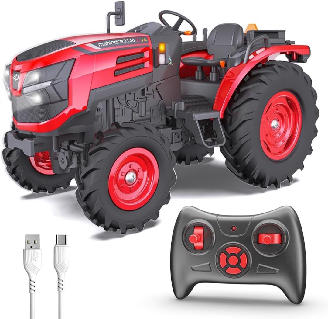 Mirana Mahindra OJA RC Tractor Toy for Kids | Remote Controlled Truck | Type-C USB Rechargeable | Original Licensed Model Vehicle | Gift for Boys & Girls 3+ Years