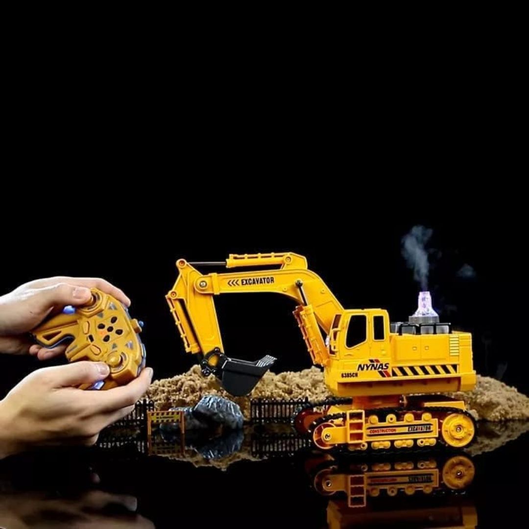 RC Excavator Toy with Smoke Spray Effect view 5