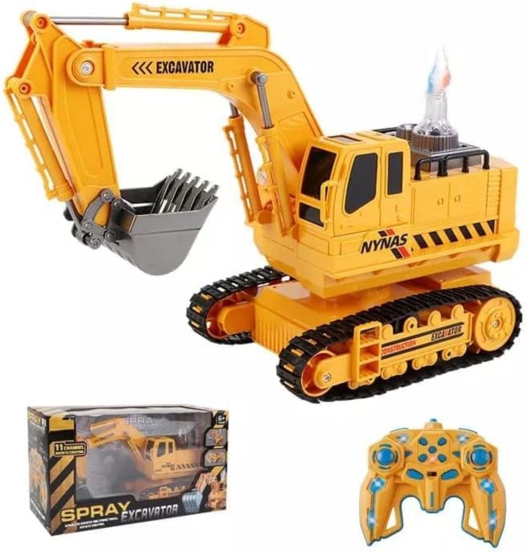 RC Excavator Toy with Smoke Spray Effect view 6