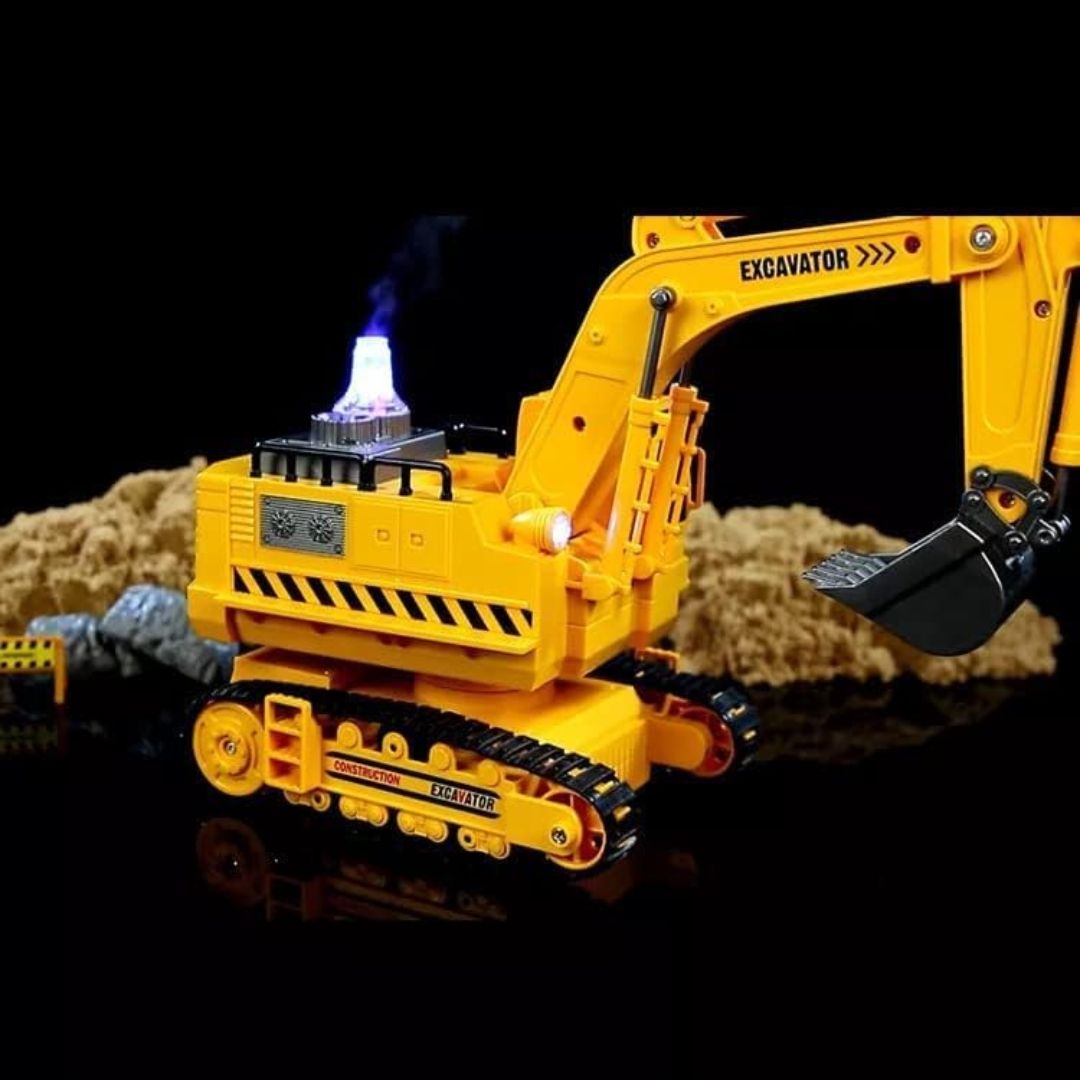 RC Excavator Toy with Smoke Spray Effect view 7