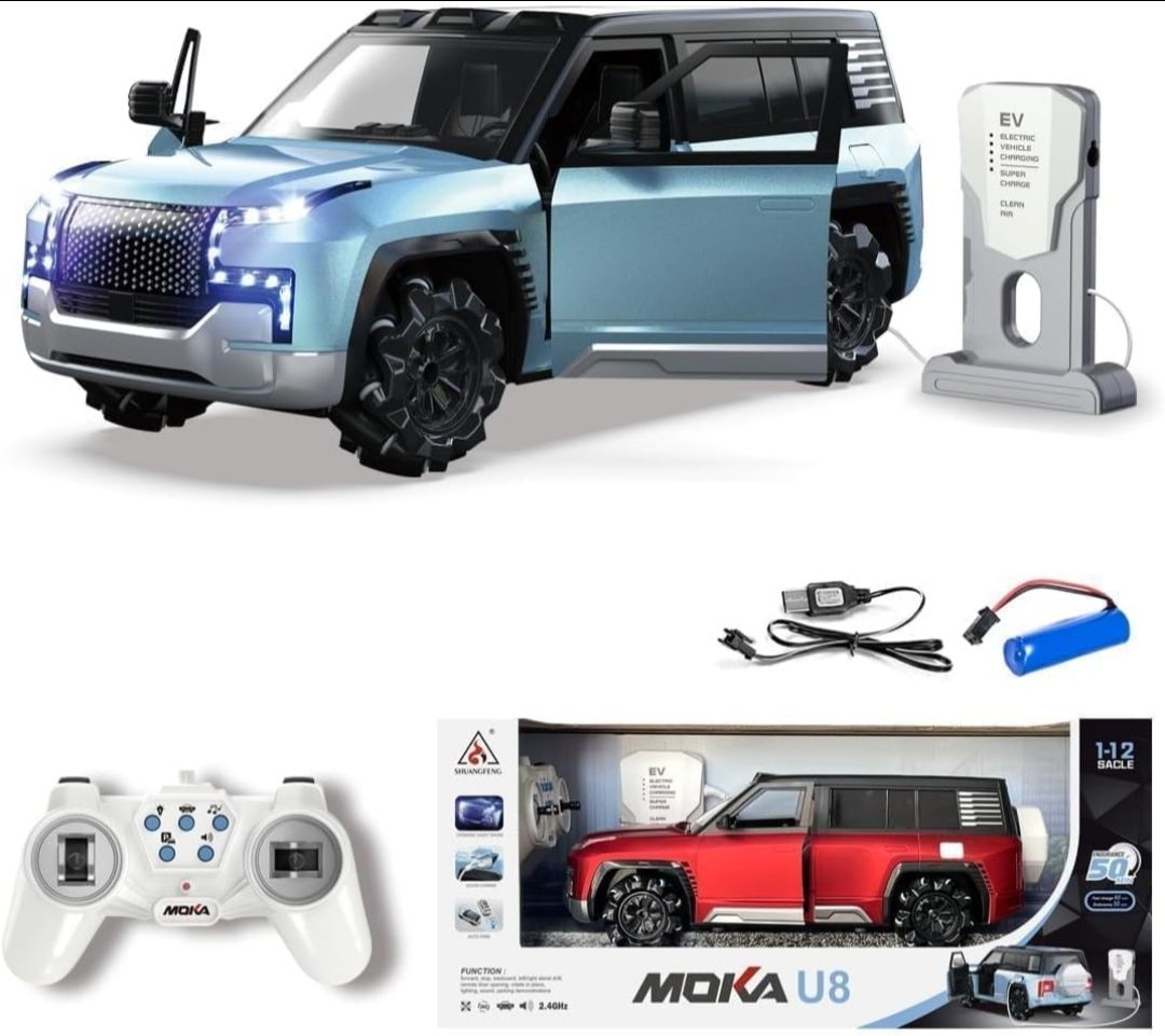 Moka U8 High-Speed Remote Control Car, 2.4GHz Electric RC Racing Vehicle with Rechargeable Battery, Durable Sport RC Car for Kids & Adults, Multicolor view 6