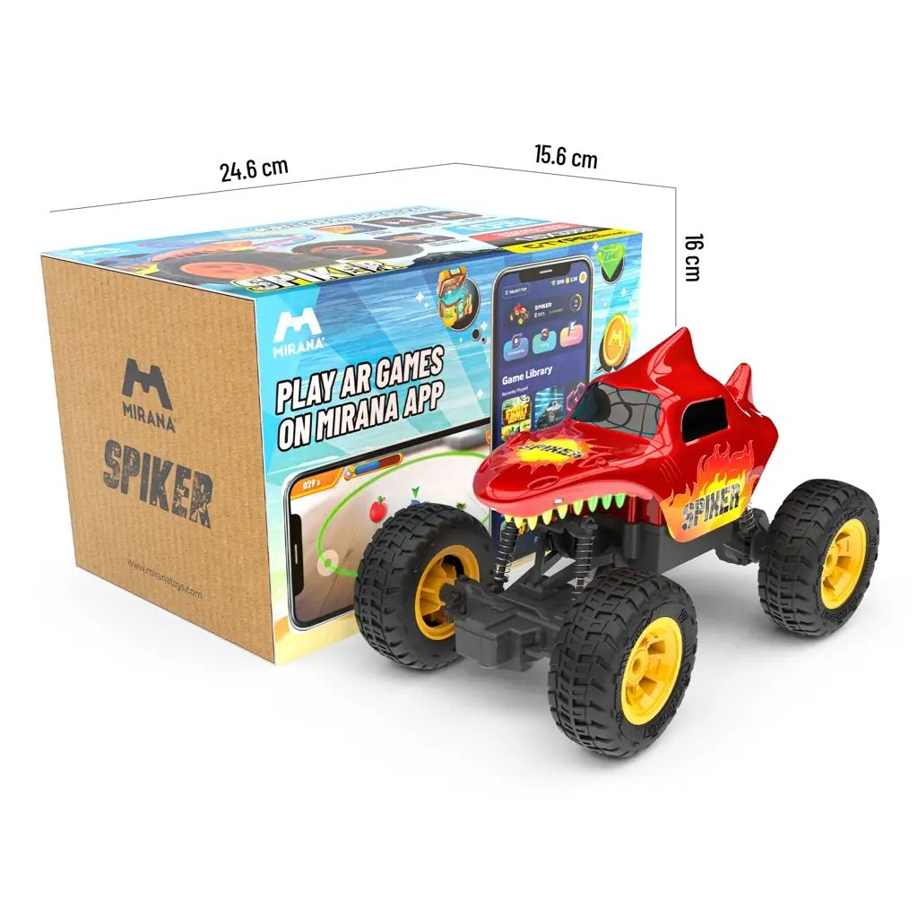 Spiker App and Remote Control Car- In-Built Bluetooth Speaker, Compatible With AR Games, 2000 mAh Li-ion Rechargeable Battery, RGB Headlights, Spring Suspension view 2