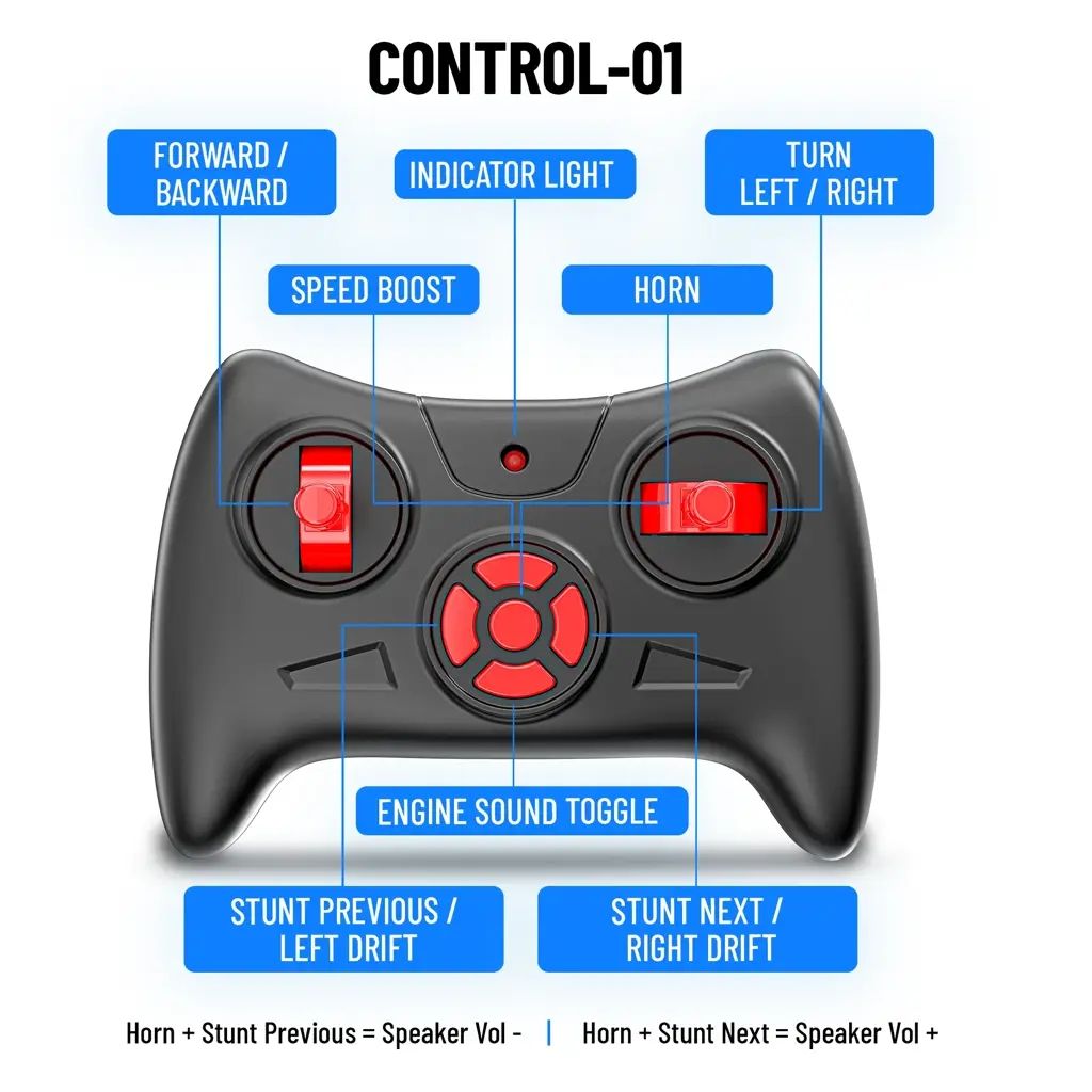 Spiker App and Remote Control Car- In-Built Bluetooth Speaker, Compatible With AR Games, 2000 mAh Li-ion Rechargeable Battery, RGB Headlights, Spring Suspension view 4