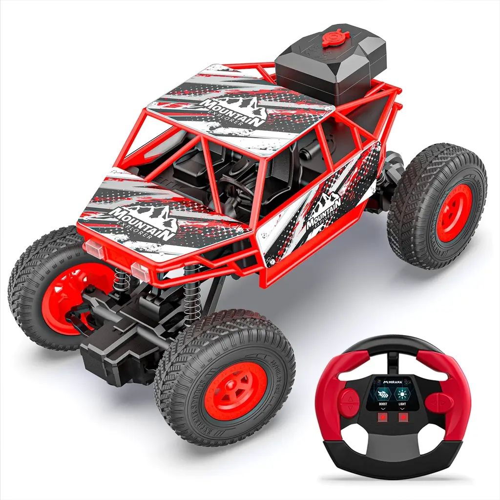Duster 2x2 All Wheel Drive Remote Control Monster Truck - 50m+ Remote Control Range, 2000 mAh Rechargeable Battery, Luminous Headlights, view 3
