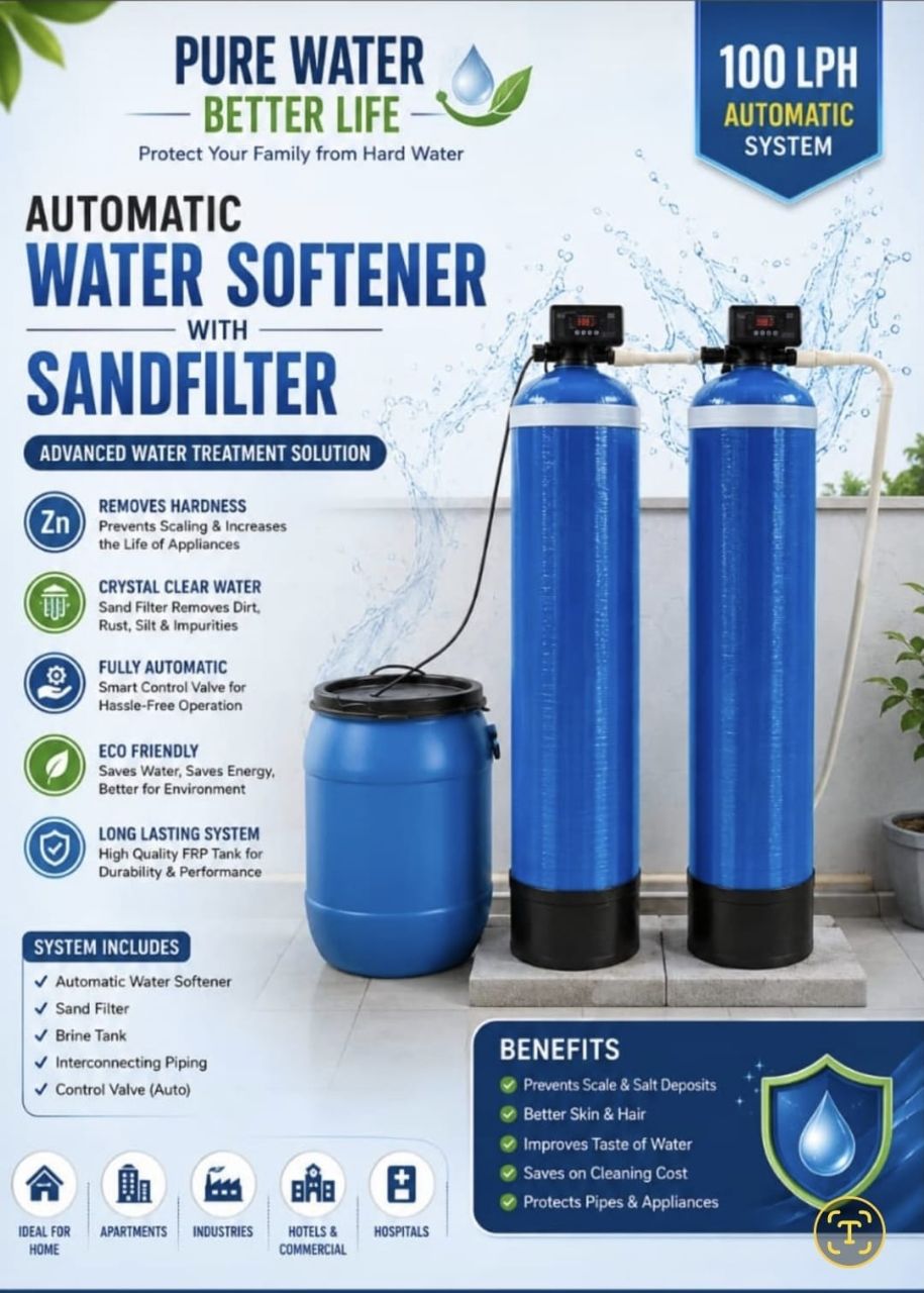 Automatic Water Softener with Sand Filter