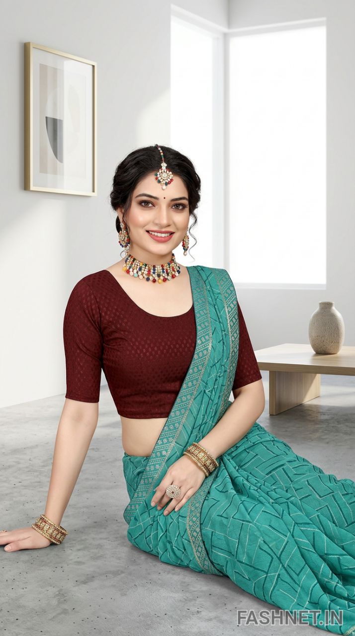 Blouse Villa Saree view 4