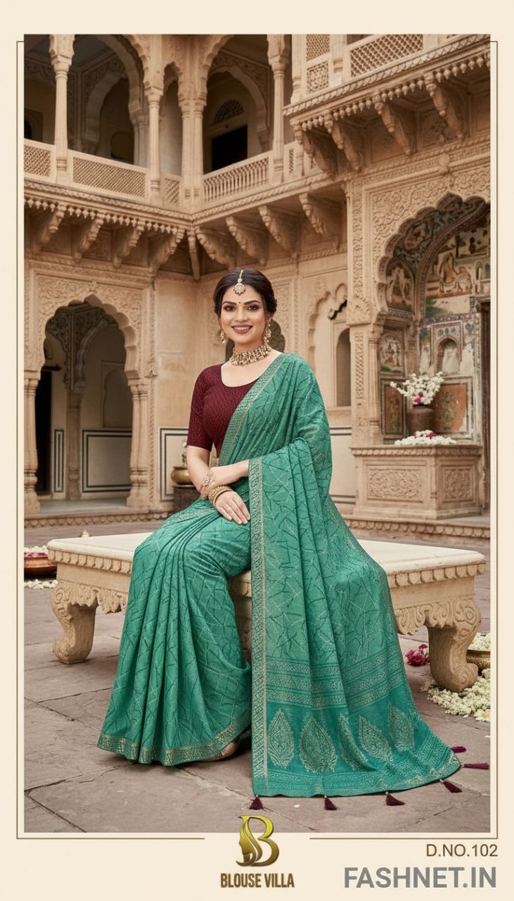 Blouse Villa Saree view 2