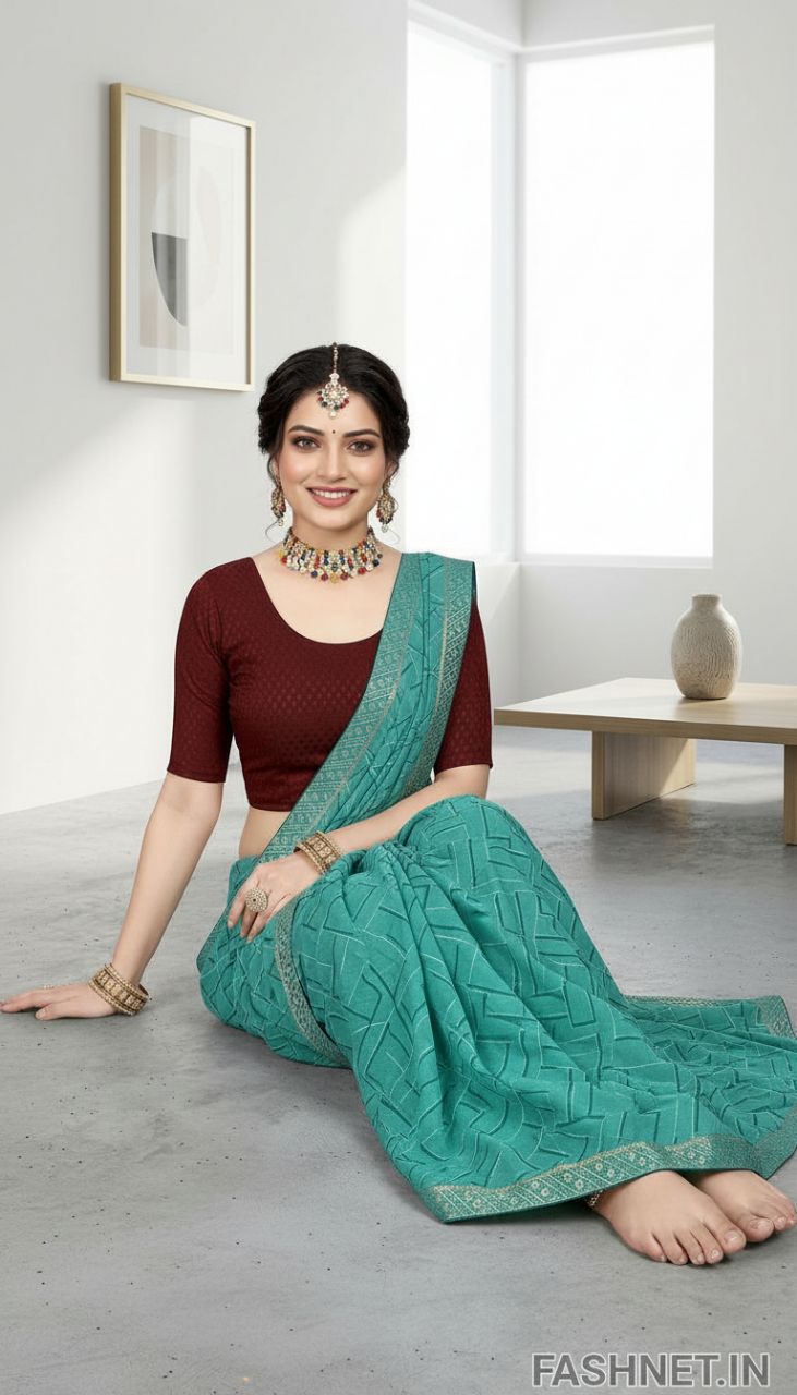Blouse Villa Saree view 3