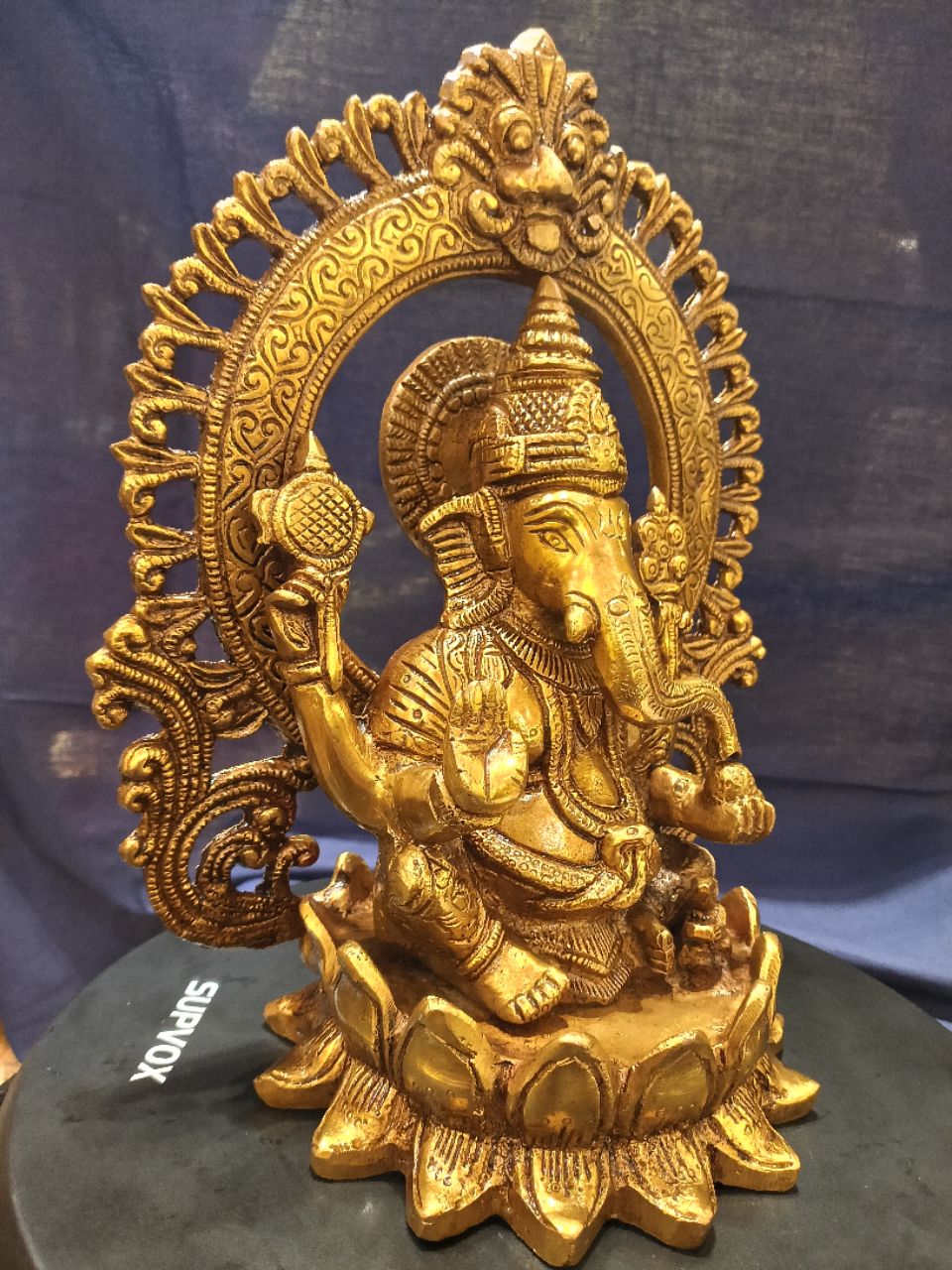Ganesh Brass Idol view 4