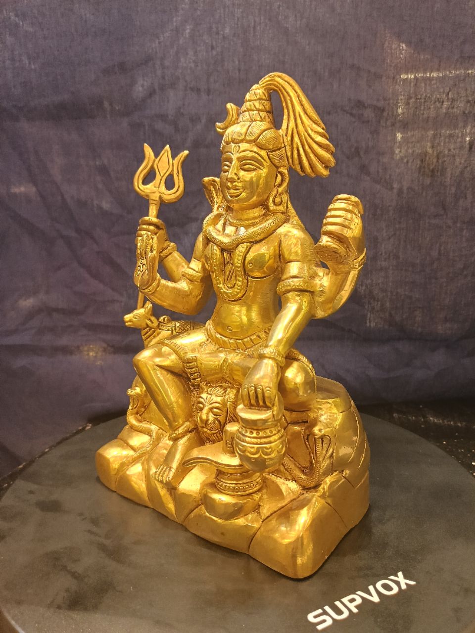 Brass Shivji Idol view 3