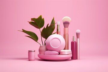 Pink Cosmetic Set view 2
