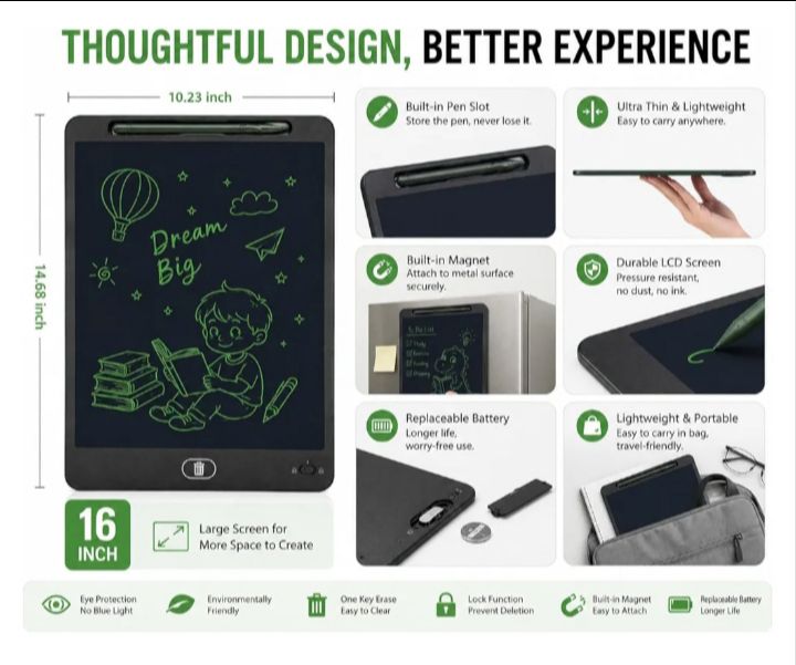 16" LCD Writing Tablet Tab view 4