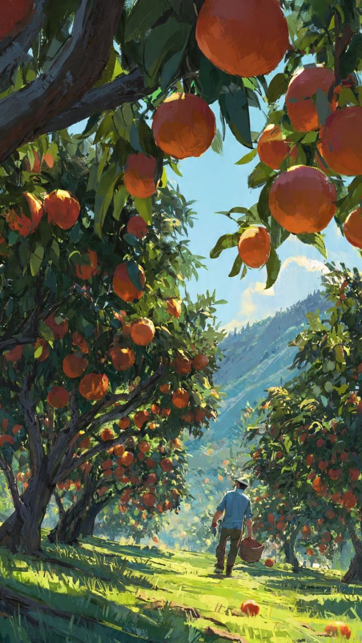 Fresh Oranges view 2