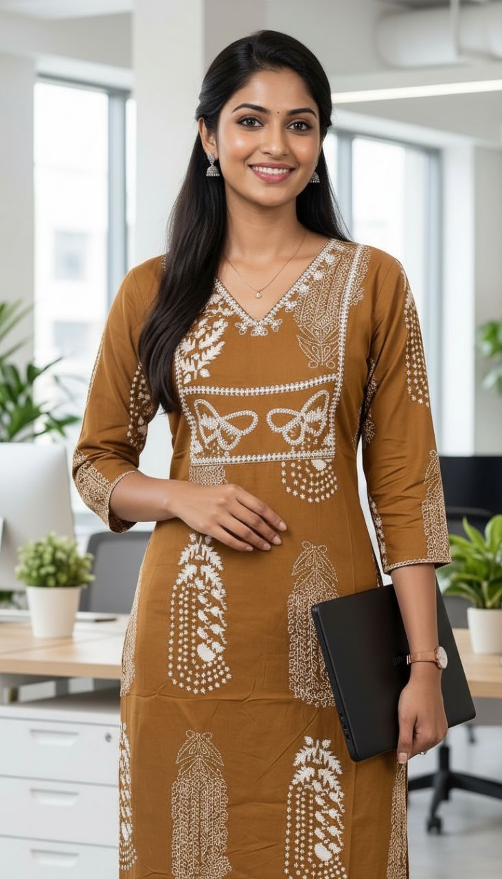 Ethnic Printed Kurta view 3