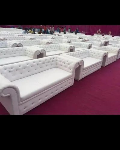 Elegant White Sofa Set view 2