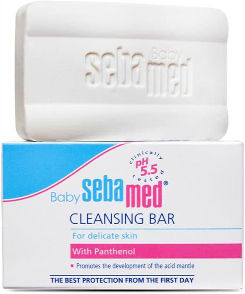 Sebamed Baby Cleansing Bar 100g|Ph 5.5 | With Panthenol|No tears & Soap Free bar| For Delicate skin