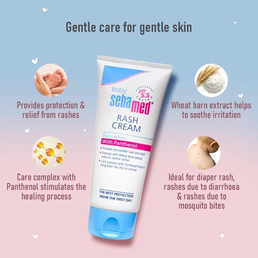 Sebamed Baby Rash Cream|pH 5.5|Ideal for Diaper Rashes|100 ml view 2