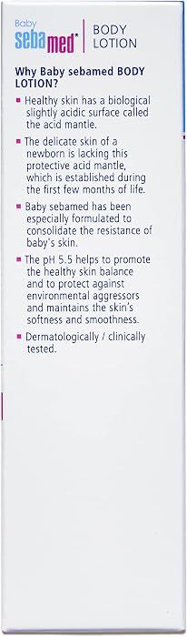 ebamed Baby Body Lotion 100 ml|Ph 5.5|Camomile & Allantoin| Dermatalogically tested| Sensitive skin view 3