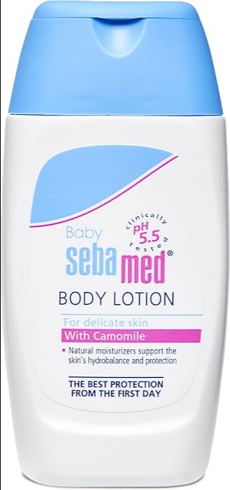 ebamed Baby Body Lotion 100 ml|Ph 5.5|Camomile & Allantoin| Dermatalogically tested| Sensitive skin view 2