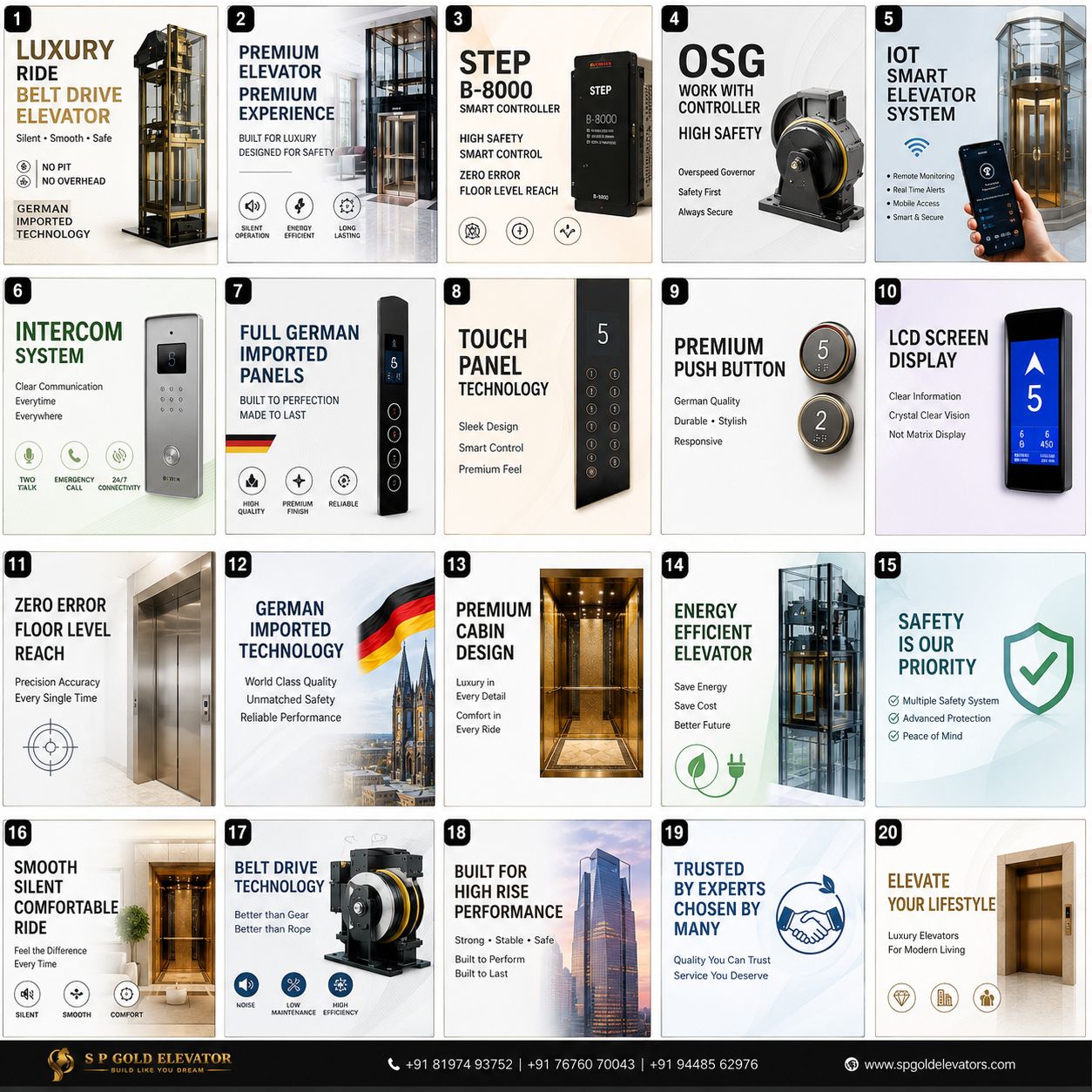 Luxury Ride Belt Drive Elevator