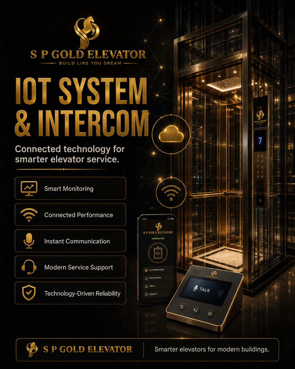 S P Gold Elevator IoT System