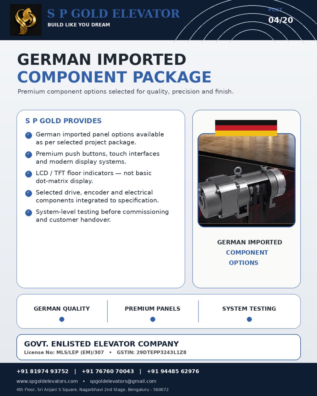 German Imported Component Package