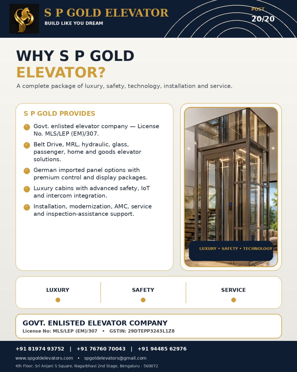 Luxury Glass Elevator