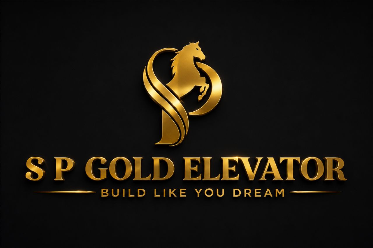 S P Gold Elevator Logo