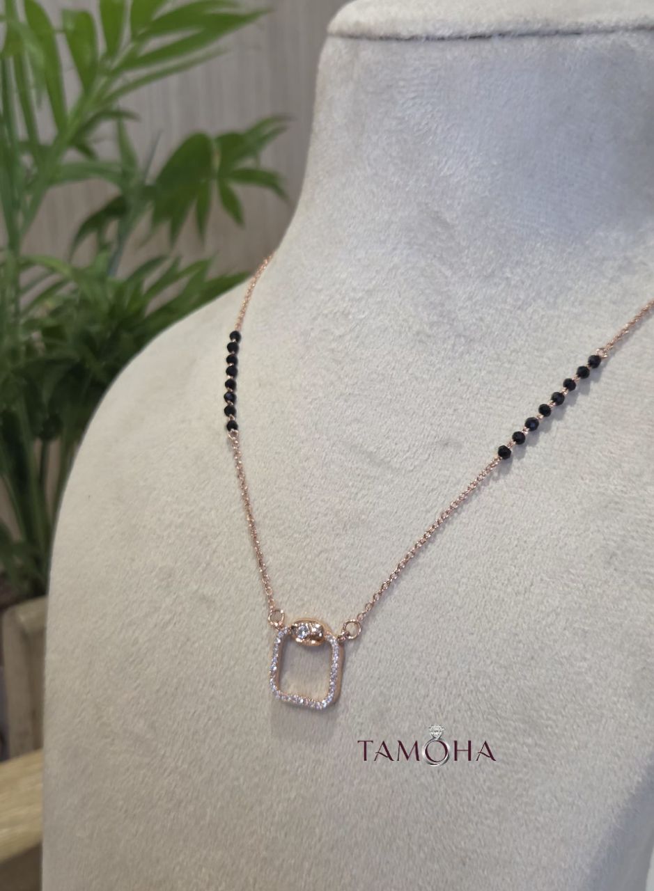 Tamoha 925 Silver  Mangalsutra view 2