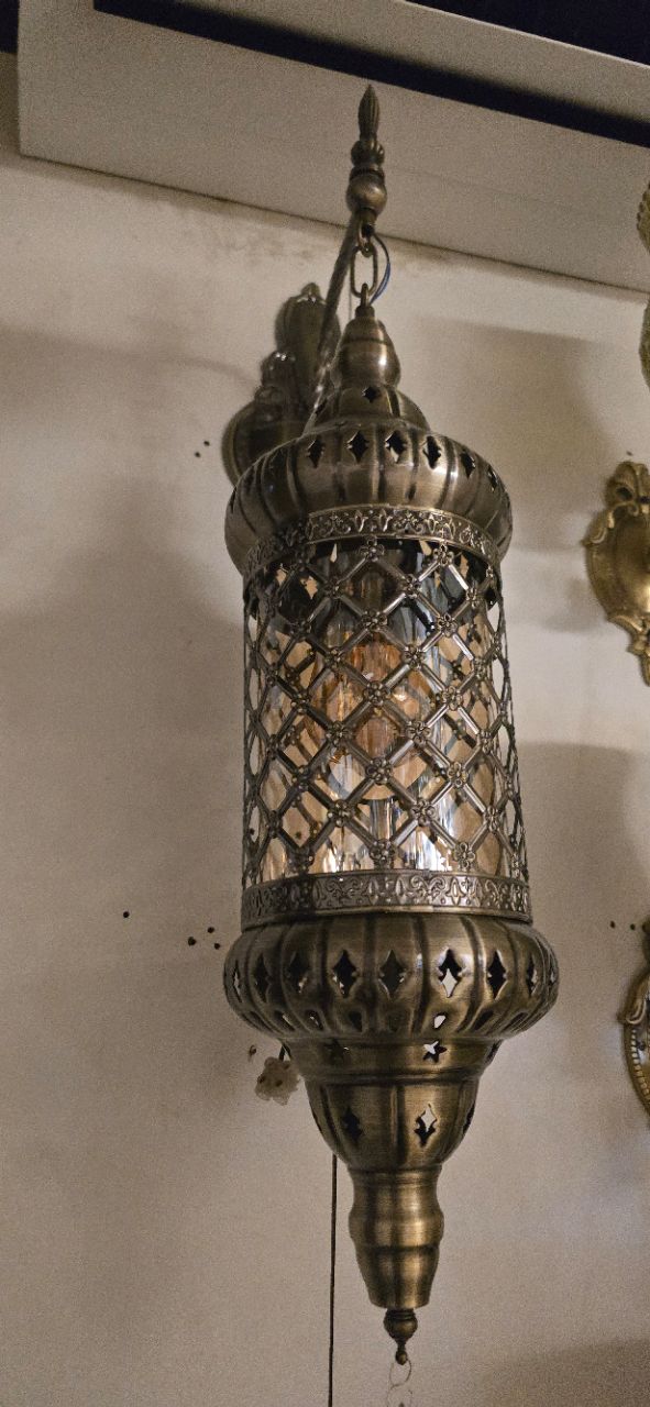 Antique Brass Pendant Light view 2