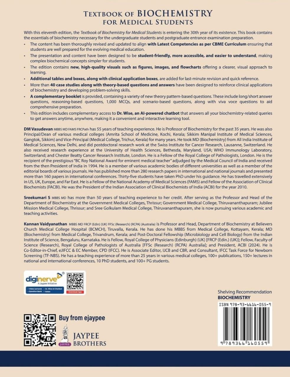 Textbook of Biochemistry by DM Vasudevan, 11th Edition view 2